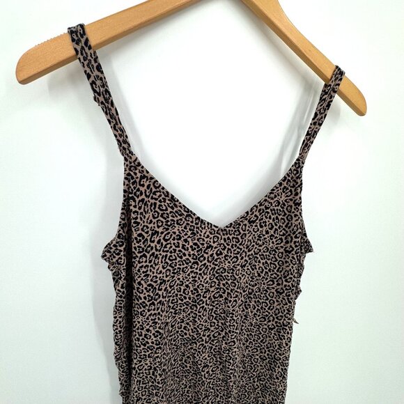 2/$18 SALE! American Eagle Cheetah Romper Womens S‎ Flowy Spaghetti Strap Shorts - Picture 3 of 7